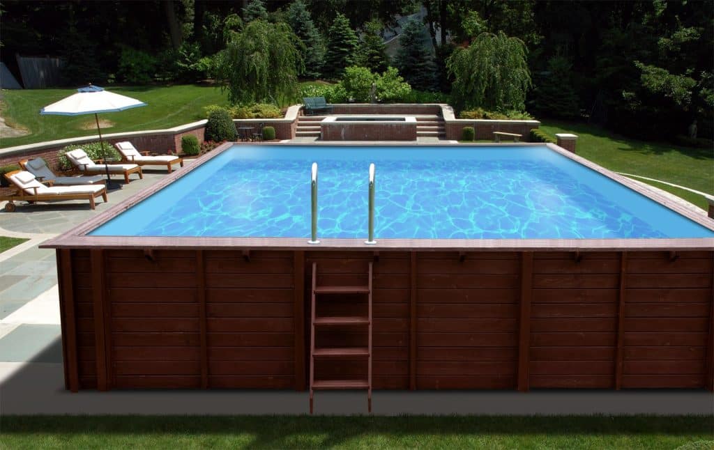 piscina in legno